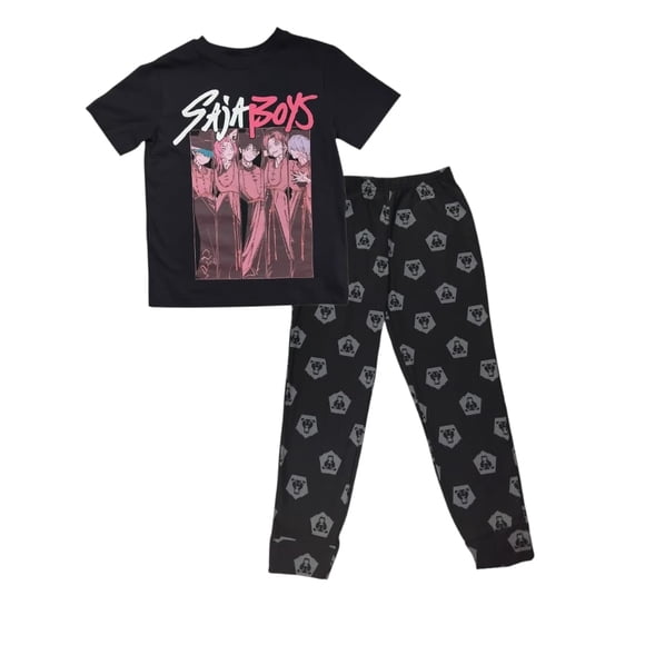 Pijama Infantil K pop Demon Hunters Talla 8 Color Negro