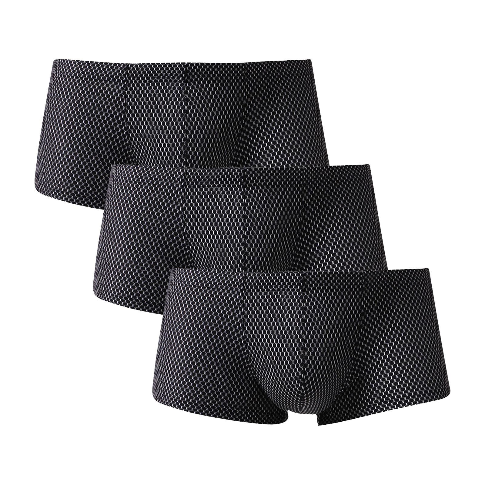 RPVATI Men's Comfort Solid Underwear Soft Low Rise Soft Pouch Trunks 3 ...