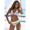 thumbnail image 6 of LASCANA Women's Striped Mid Rise Bikini Swimsuit Bottom Glitter Detail, 6 of 6
