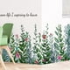 thumbnail image 4 of Adhesivo de Pared Extraíble con Diseño de Plantas Verdes Ks024 | Vinilo de Pvc para Dormitorio y Sala de Estar | Fácil de Despegar y Pegar | Arte Decorativo Impermeable para Paredes, Azulejos, Vidrio, 4 of 6