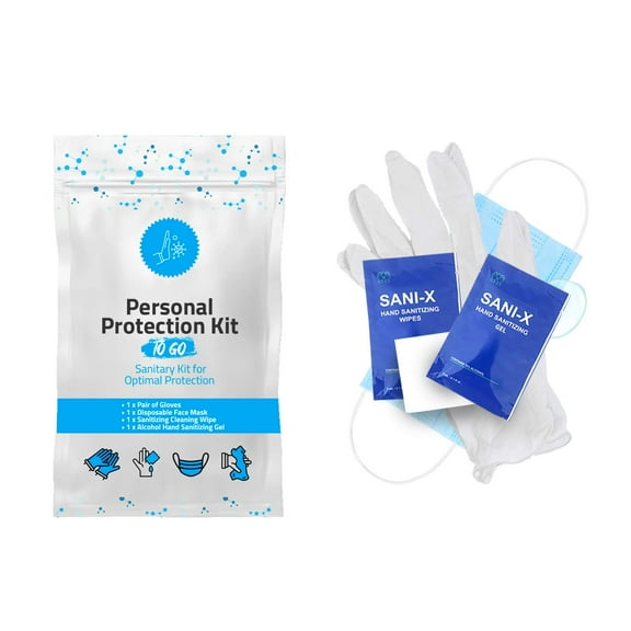 4 Item All-In-One Personal protection Kit - 10 PACK