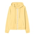 thumbnail image 4 of Womens Zip Up Hoodies 2026 Y2K Casual Long Sleeve Zipper Sweatshirts Fall Winter Trendy Track Jackets With Pockets Khaki L, 4 of 5