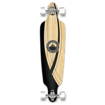 Yocaher Drop Through Crest Onyx Longboard Complete