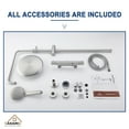 thumbnail image 5 of Boyel Living Thermostatic Rain Shower Faucet 9.5" Rainfall Shower Head with Handheld Shower,Brusheded Nickle, 5 of 7