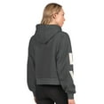 thumbnail image 2 of Women's Starter  Heather Charcoal Las Vegas Raiders Star Player Cropped Fleece Pullover Hoodie, 2 of 2