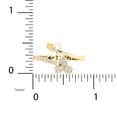 thumbnail image 5 of TimeLe$$ Classics Jewelry For Her - Natural Diamond Clover Fashion Ring in 14K Yellow Gold - For Valentine's Day (Ring Size 10), 5 of 5
