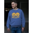 thumbnail image 2 of You Decide - Dual Mood Emoji Retro Graphic Men's Sweatshirt, 2 of 4