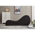 thumbnail image 2 of Kingway Furniture Kolar Faux Leather Yoga Relaxing Chaise in Brown, 2 of 5