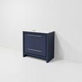 thumbnail image 6 of Lafarre 36 in W x 20 in D Navy Blue Bath Vanity and Cultured Marble Top, 6 of 9