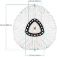 thumbnail image 3 of 3 Pack Spin Mop Replacement Head Mop Head Refills Mop Head Replacement Mops For Floor Cleaning Microfiber Mop Head Replacement, 3 of 5