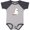 Heather and Navy, variant on Inktastic Cute Ghost Pepper Boys or Girls Baby Bodysuit
