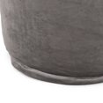 thumbnail image 2 of GDF Studio Bleckley Modern Velveteen Cylinder Pouf, Pewter Gray, 2 of 6