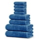 thumbnail image 1 of Juego de toallas Tens Towels, 8 piezas, 100% algodón (azul), 1 of 7