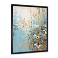 thumbnail image 2 of Designart "Blue Bamboo With Gold I" Bamboo Picture Framed Canvas Wall Art, 2 of 5