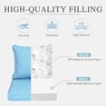 thumbnail image 5 of Aoodor 21" x 21" Patio Deep Seat Cushion Set, Water Resistant & Fade Resistant Outdoor Furniture Cushions with Adjustable Straps for Patio, Deck, Garden, Set of 2, 5 of 8