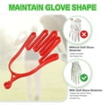 thumbnail image 4 of Uxcell Golf Gloves Stretcher,Plastic Keeper Support Rack Holder Dryer Hanger Frame with Hanging Hooks Red, 4 of 7