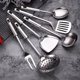 thumbnail image 5 of Cuchara sopera para el hogar, cuchara para freír, juego de utensilios de cocina, juego de cocina, colador, utensilios de cocina, espátula de acero inoxidable, 5 of 6