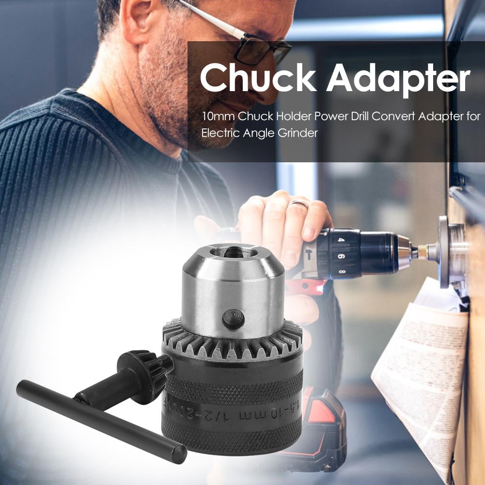 10mm Chuck Holder Power Drill Convert Adapter for Electric Angle Grinder