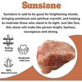 thumbnail image 3 of Sunstone Crystal Raw Stones (2 Pieces), 3 of 5
