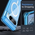 thumbnail image 6 of JETech Magnetic Case for Google Pixel 8 Pro 6.7-Inch 2023, Compatible with MagSafe Accessories, Shockproof Protective Phone Cover, Non-Yellowing Hard Clear PC Back (Bay), 6 of 7