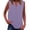 A01 Light Purple, variant on Basic Sleeveless Shirts For Women V Neck Classic Elegant Casual Button T Shirts Lightweight Summer Basic Blouses Vacation Clothes Brown XL