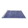 thumbnail image 2 of Ahgly Company Machine Washable Indoor Rectangle Oriental Blue Modern Area Rugs, 5' x 8', 2 of 4
