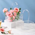thumbnail image 6 of Sunjoy Tech Flower Box with Handle Sturdy Base Non-slip Bottom Not Easily Break Shatter-proof Waterproof Transparent Flower Gift Case Living Room Decor, 6 of 7