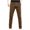 #Brown, variant on DPTALR Men's Waterproof Solid Elastic Waist Pocket Cargo Pants, Khaki Big and Tall Men XS