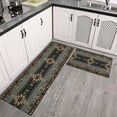 thumbnail image 2 of Southwestern Country Tribe Kitchen Rugs and Mats Set of 2,Rio Grande Ebony Kitchen Decor Rubber Backing Non-Slip Absorbent Kitchen Mats for Sink,Waterproof Runner Rug for Laundry Room, 2 of 6
