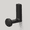 Matte Black, variant on Balin Designs Livi Wall Hook, Decorative Metal Wall Storage, Brushed Brass