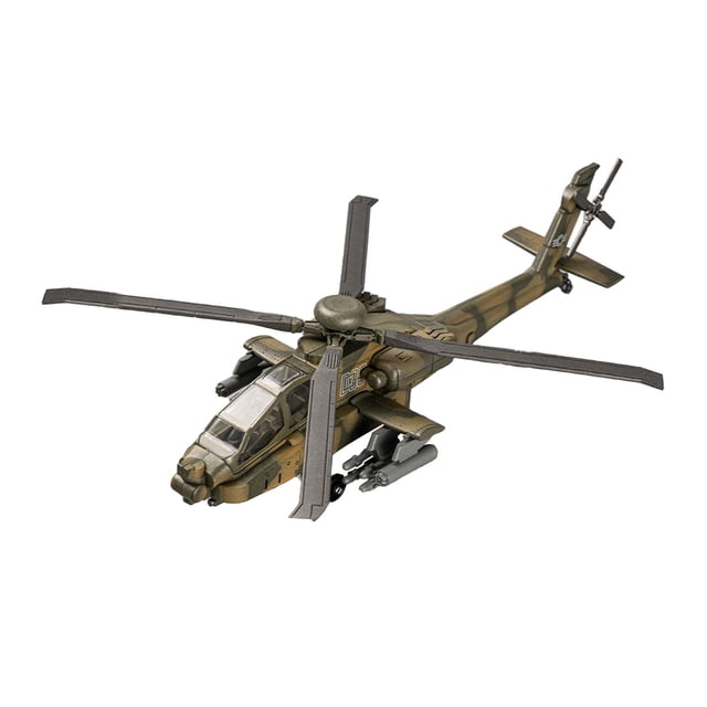 Helicóptero de juguete a escala 1/72, juguete de simulación de escritorio portátil para construir un avión. 24 cm x 23 cm x 7 cm