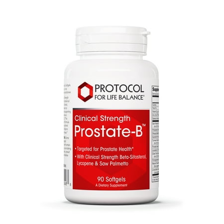 Protocol For Life Balance - Prostate-B (Clinical Strength) - Beta-Sitosterol, Lycopene and Saw Palmetto from Natural Ingredient Source Targeted for Prostate Health - 90 Softgels