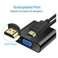 thumbnail image 5 of HDMI to VGA ,Gold-Plated HDMI to VGA Adapter (Male to Female) for Computer, Desktop, Laptop, PC, Monitor, Projector, HDTV, Chromebook, Raspberry Pi, Roku, Xbox and More - Black, 5 of 9