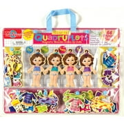 T.S. Shure Teeny Tiny Quadruplets Wooden Magnetic Dress-Up Dolls