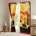 thumbnail image 3 of Manfei Woodland Animal Wolves Black Out Curtains,Rustic Hunting Curtains Pack of 2 (42x63 Each),bohemian Exotic Style Bedroom Curtains For Teens,Luxury Bedroom Decor, 3 of 6