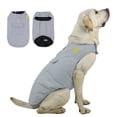 thumbnail image 1 of Doble cara puede usar ropa para perros otoño e invierno cálido abrigo de algodón reflectante para perros grandes impermeable, 1 of 6