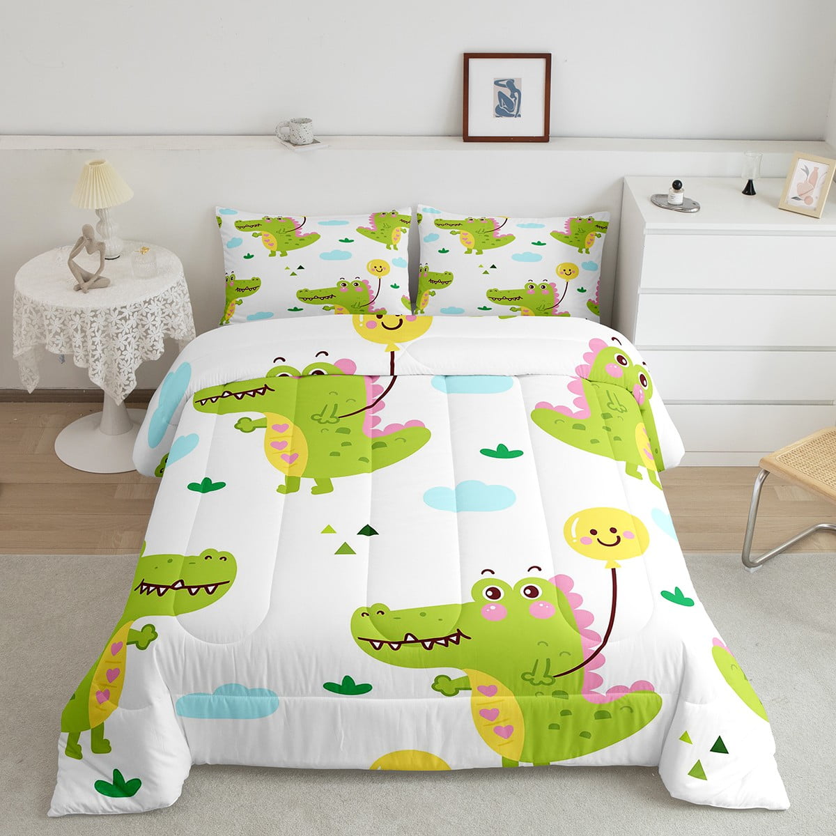 Girl dinosaur comforter hotsell