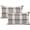 Brown, variant on Set of 2 Retro Farmhouse Outdoor/Indoor Buffalo Tartan Chequer Stripe Plaid Cotton Linen Decorative Throw Pillow Case Cushion Cover Pillowcase for Sofa Chair,Brown, 12x20inch