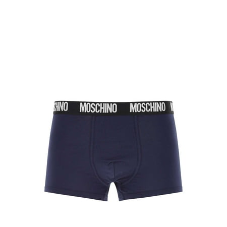 

MOSCHINO BEACH Blue stretch cotton boxer