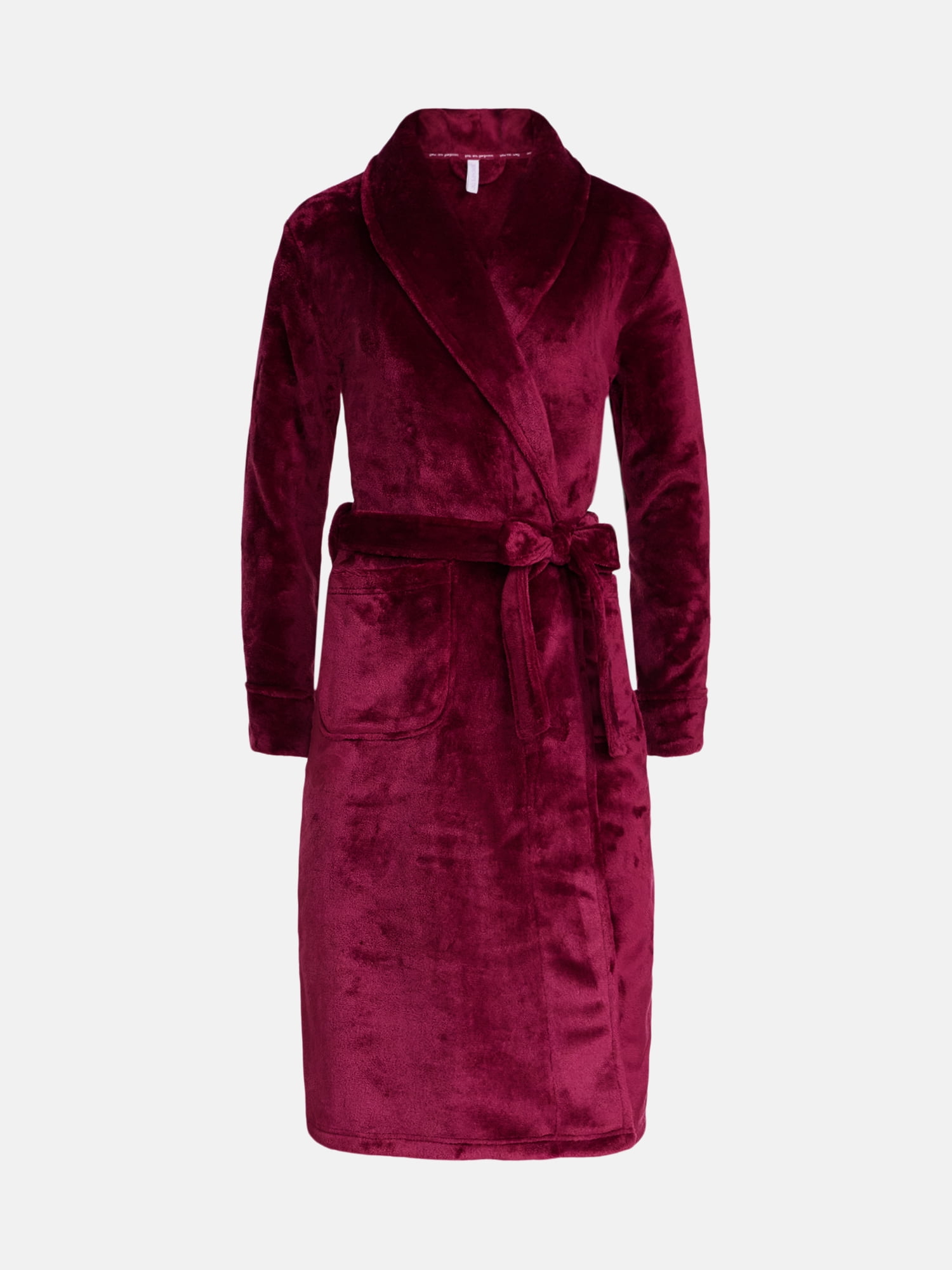 Joyspun Women's Plush Robe, Sizes S to 3X