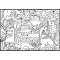 thumbnail image 6 of Giant Coloring Poster - Premium Jumbo Coloring Sheets for Kids & Adults with Thick Bleed-Resistant Pages, Use on Floor, Wall, or Table, Use With Alcohol Based Markers (60” x 42”, Dino), 6 of 6