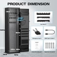 thumbnail image 2 of 4-6 Gun Safe, Biometric Safe With Backlit Keypad, Long Gun Safe For Rifles And Shotguns, Fingerprint Gun Safes With Removable Shelf And Gun Racks, 2 of 7