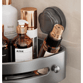 thumbnail image 4 of 3-Tier Corner Shower Caddy with Powerful Suction Cup, No Drilling Shower Shelves Organizer, Large Capacity Waterproof Rustproof Bathroom Storage Shelf for Bathroom/Shower - Gray, 4 of 6