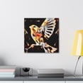thumbnail image 6 of "Finch in Flight Vibrance" - Canvas, 6 of 25