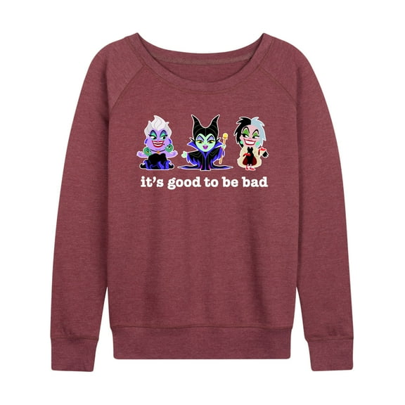 Disney Villains - It's Good To Be Bad - Women's Lightweight French Terry Long Sleeve Shirt