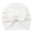 White, variant on QHFBli Baby Turban Hats Bow Baby Beanie Breathable Toddler Cap for Baby Girls 0-24 Months