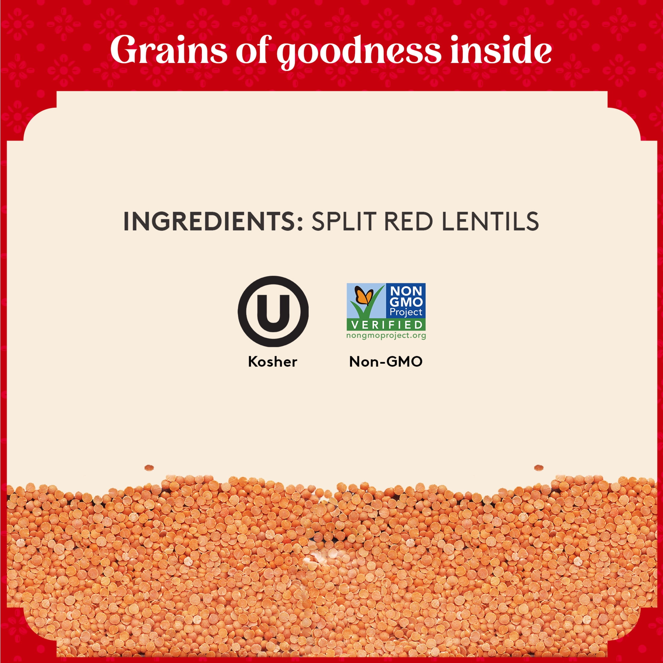 (2 pack) Authentic Royal Masoor Dal 2lbs (32oz) - Premium Split Red Lentils