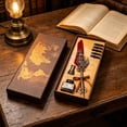 thumbnail image 4 of Steampunk Style Quill Pen Writing Set with Ink and Replacement Pen, Vintage Calligraphy Pen Gift for Journaling and Letter Writing, Decorative Desk Accessory for Writing Enthusiasts, 4 of 6