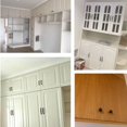 thumbnail image 4 of 10x Tiradores de Puertas de Gabinetes de Cocina Cajón de Armario Muebles de Dormitorio Distancia entre Centros de Tiro 128 mm, Aluminio, C UNOIU, 4 of 5