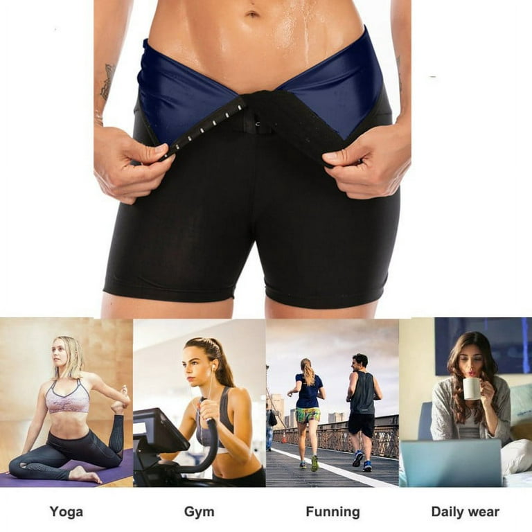 Women's Slimming Pants Hot Sweat Body Shaper Sauna Workout Shorts Capri  Weight Loss Shapewear Leggings for Gym Fitness Exercise 